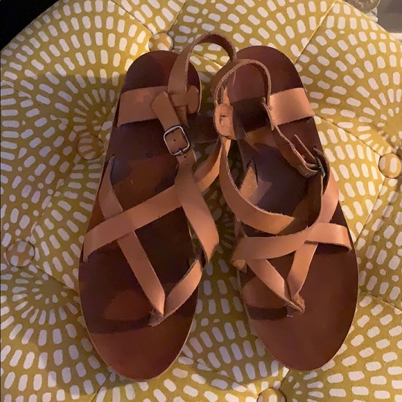 Lucky Brand wood wedge sandals - Picture 2 of 4